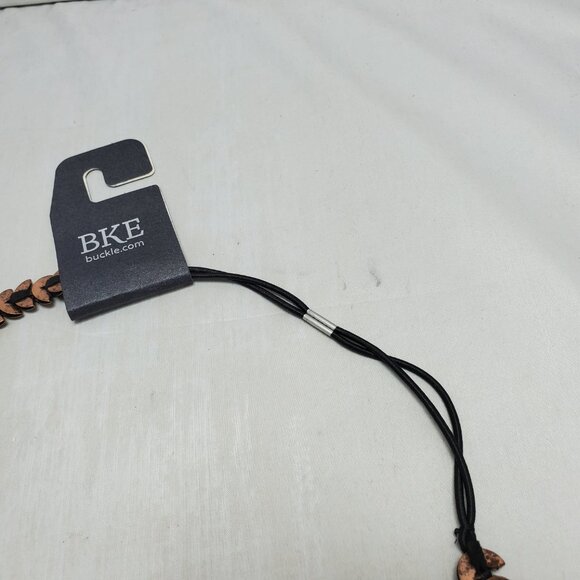 BKE bronze tone leaf shape necklace with black cord - Picture 5 of 6